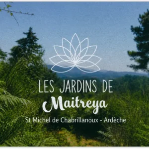 Carte énergétique des Jardins de Maitreya - recto