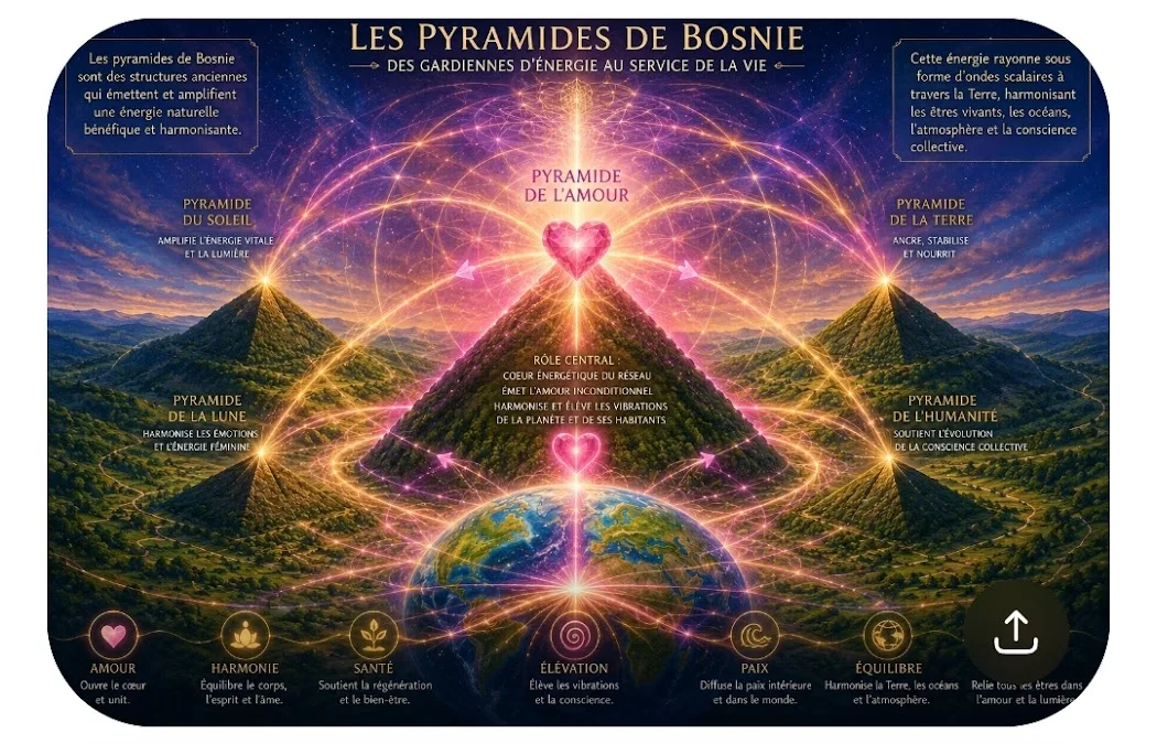 Le rôle des pyramides de Bosnie - infographie