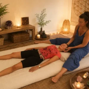 Séance de soin Cosmic Touch® - Les Jardins de Maitreya, Ardèche